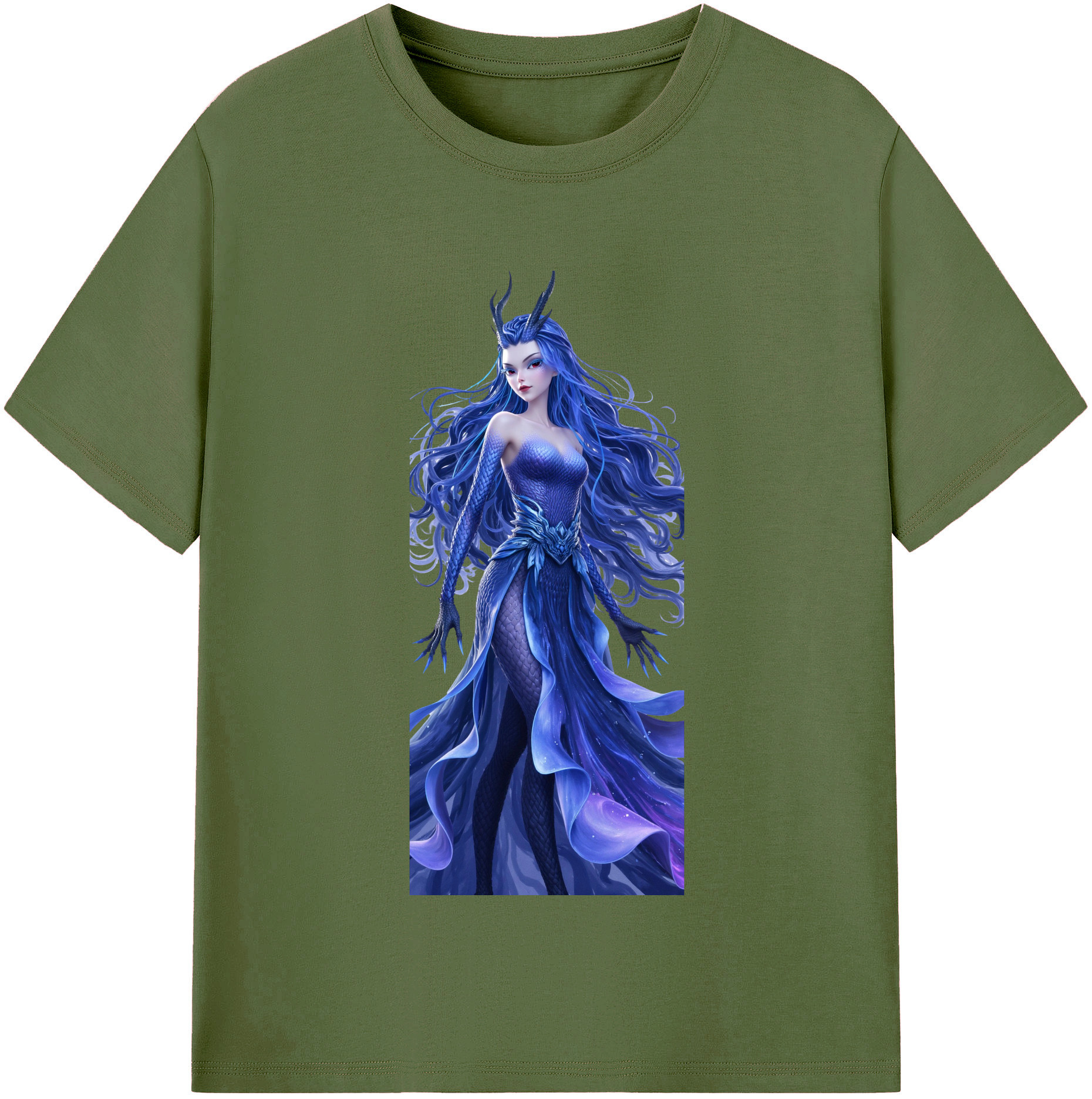（画像用） Ne Zha 2 ナタ 魔童の大暴れ 綿100％半袖Tシャツ（フロントプリント）